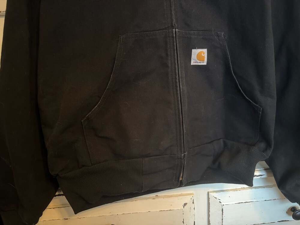 Carhartt J131 Thermal Lined Hooded Zip Jacket Size M Black - Picture 12 of 16